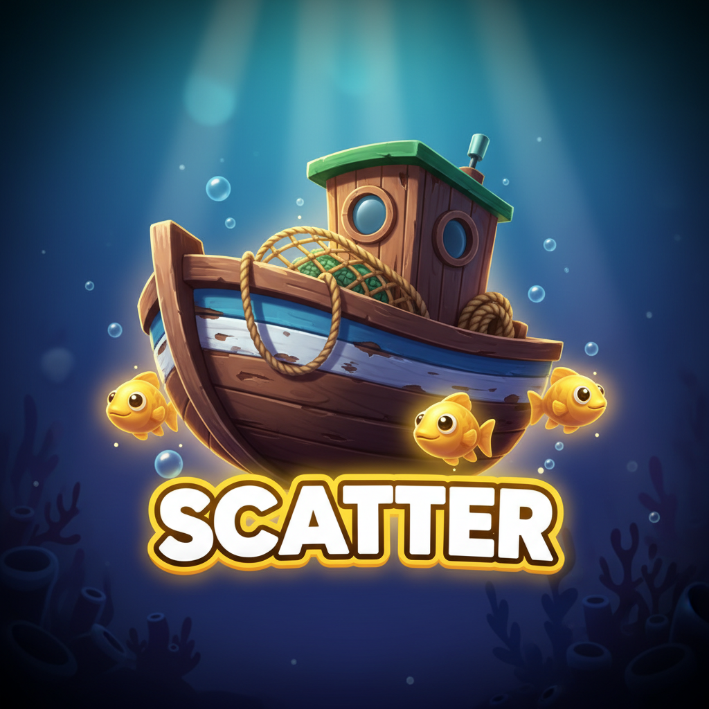 Boat Scatter symbol marked with SCATTER text